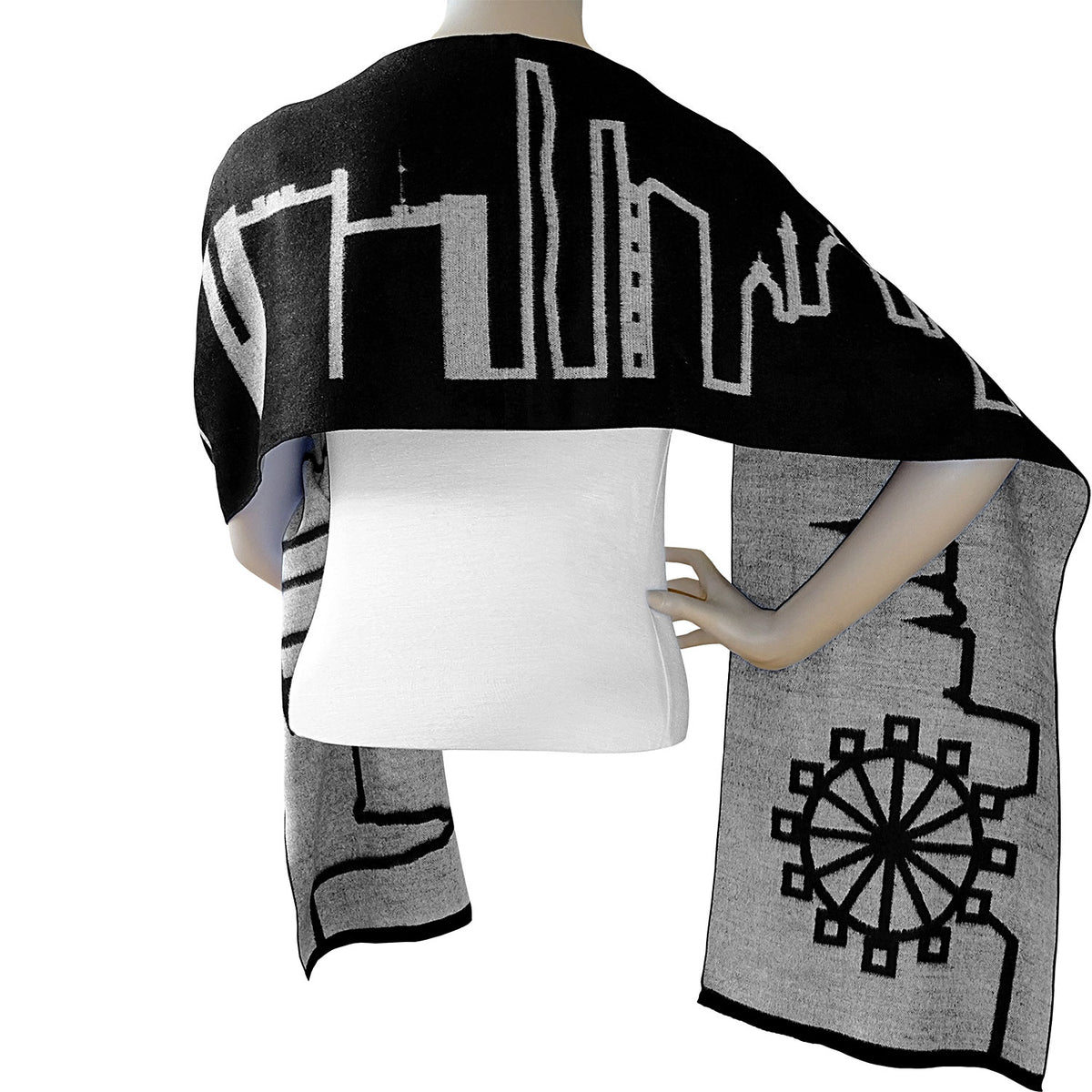 Unisex Schal "Skyline Wien"