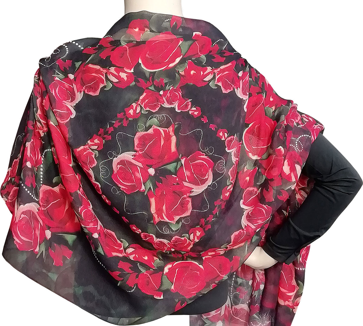 Modal-Schal "Rosen"