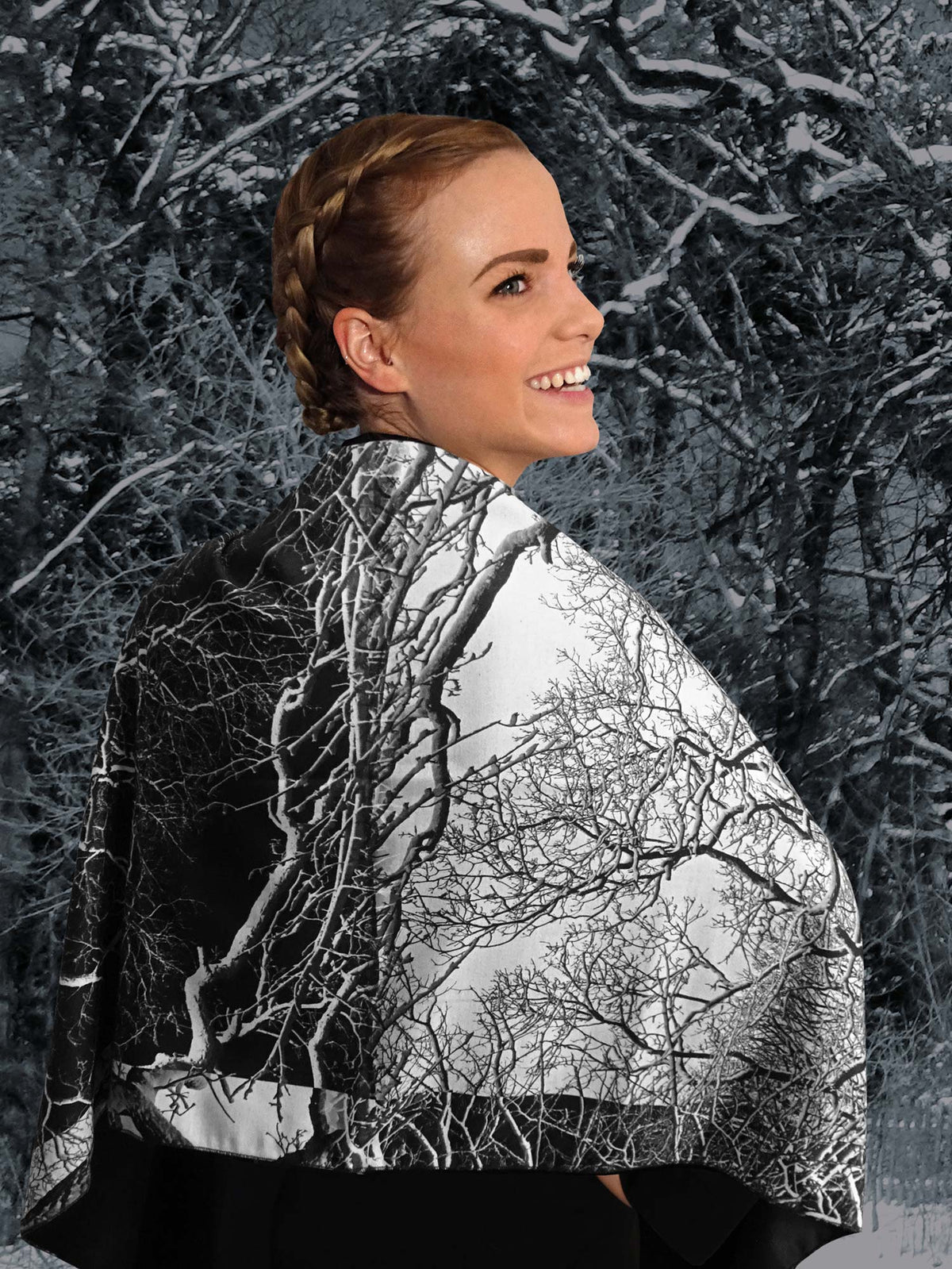 Winter-Stola "Winterbaum"