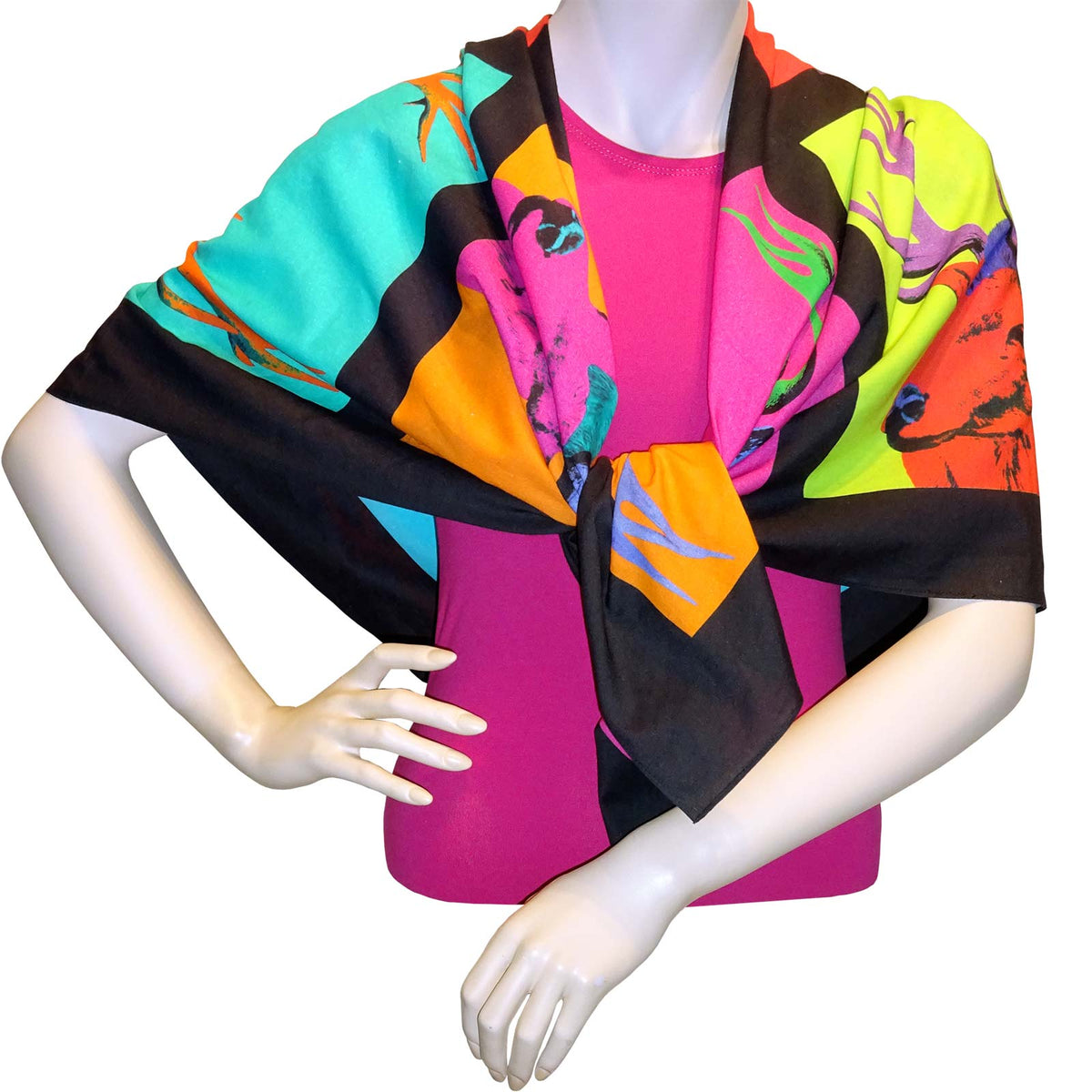 XXL-Tuch "Pop Art Hirsch"