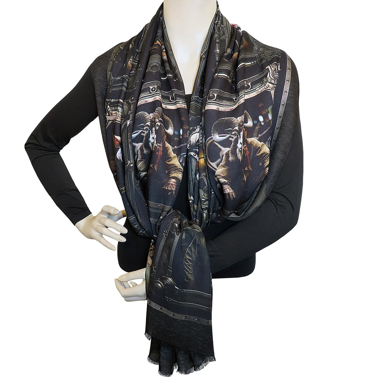 Unisex Modal-Schal "Bauernhof-Parade"