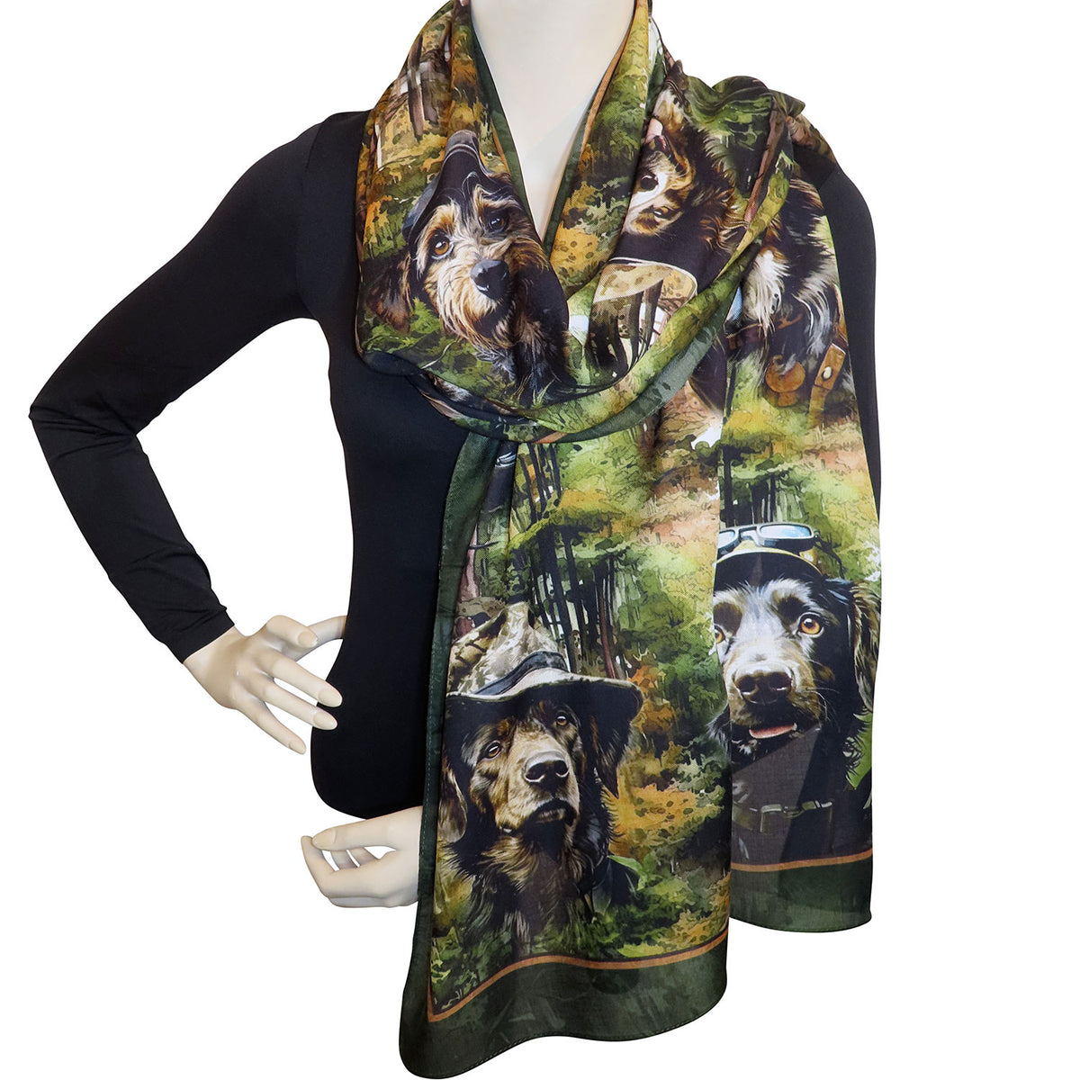 Unisex Modal-Schal "Hundehütchen"