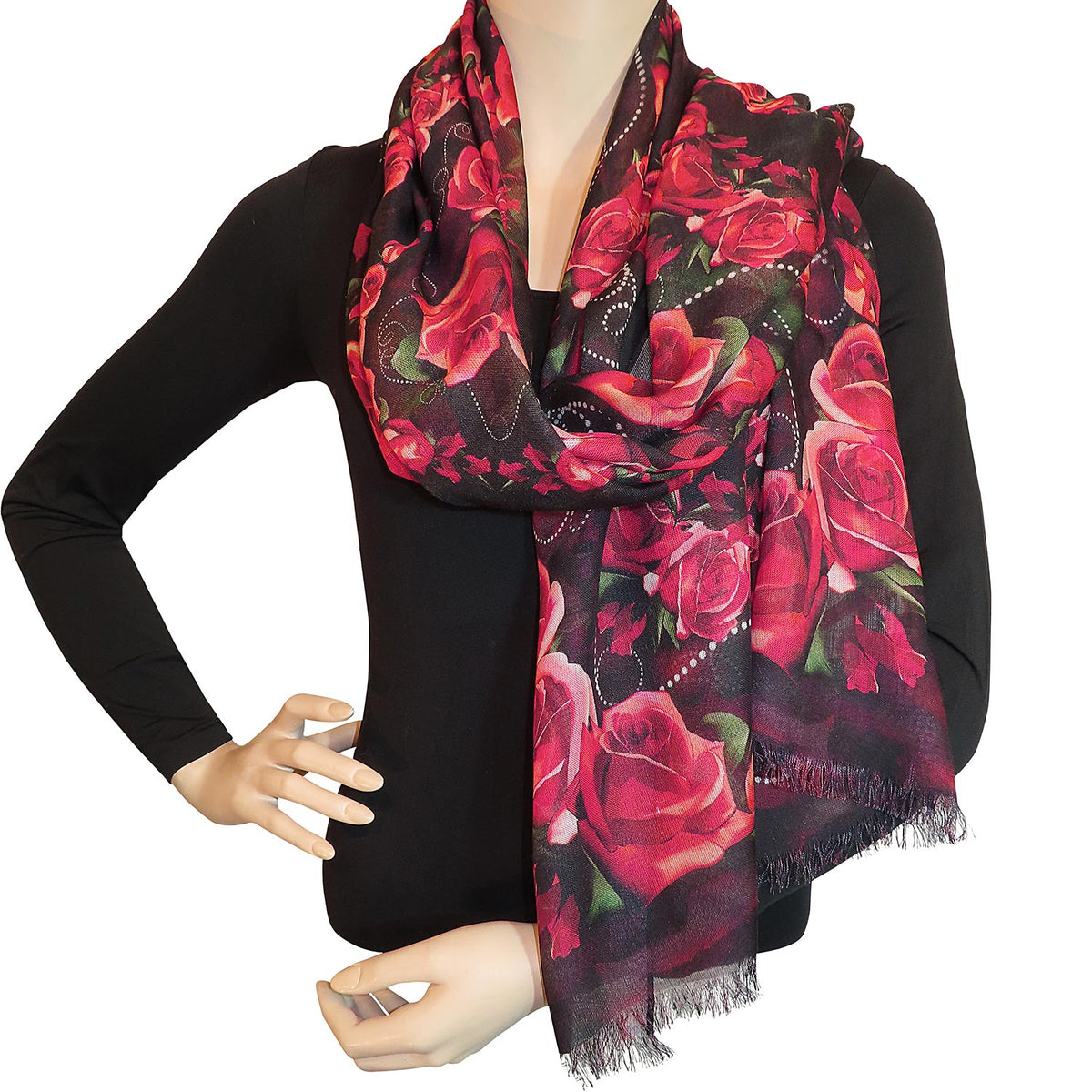 Modal-Schal "Rosen"