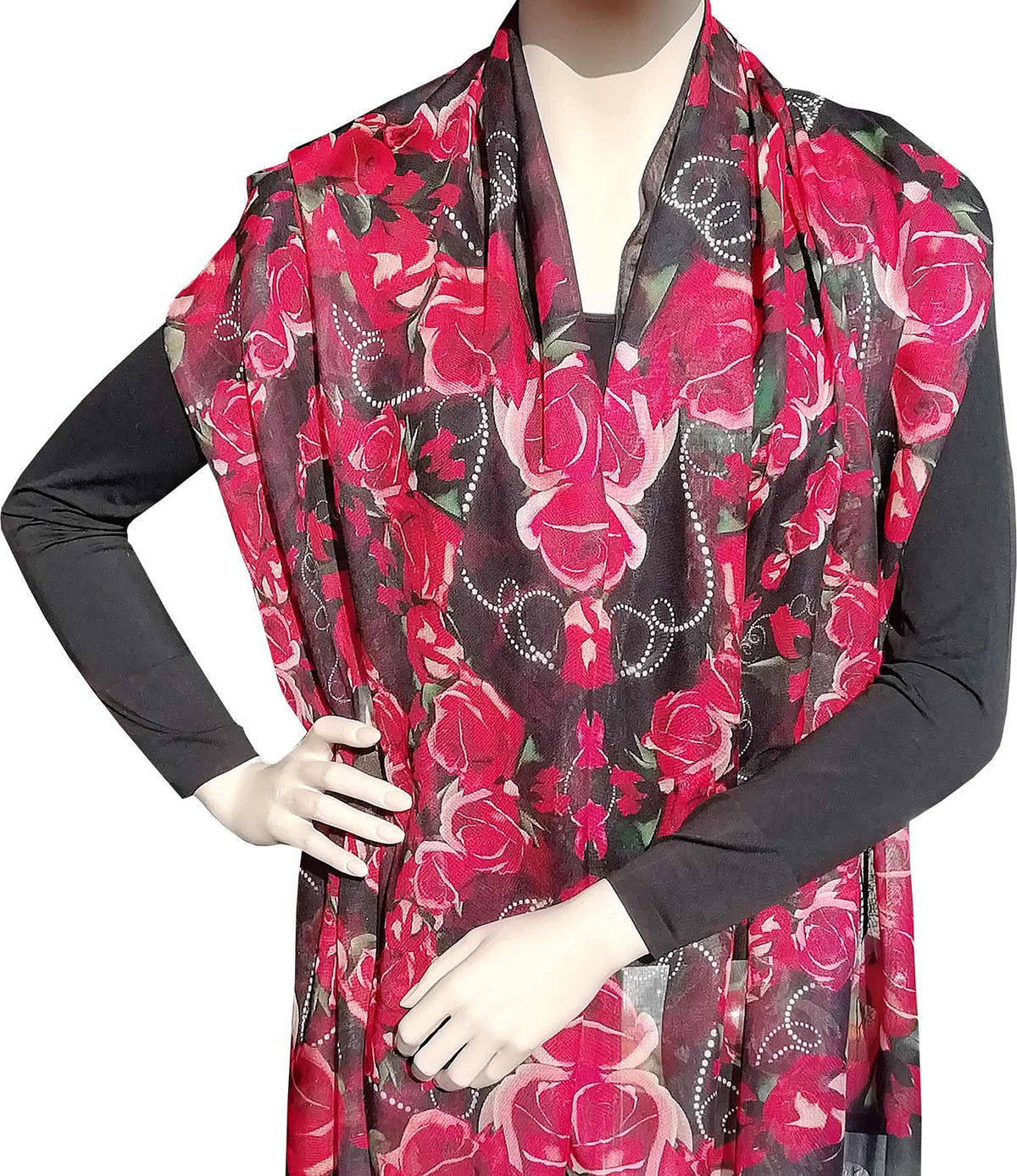 Modal-Schal "Rosen"
