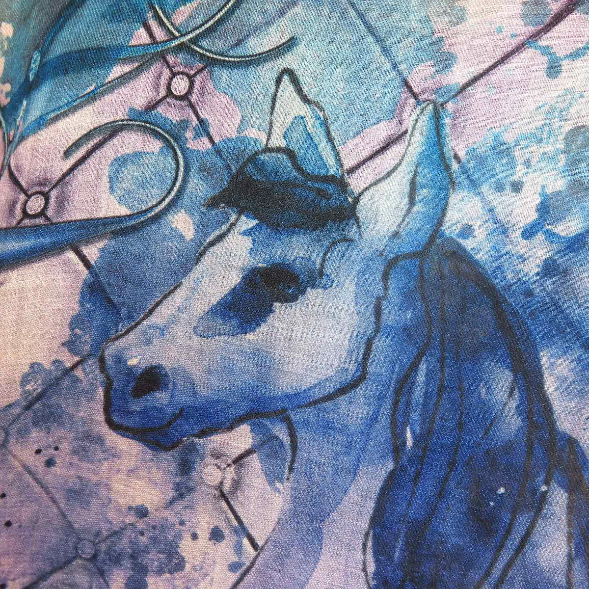 Schal "Pferde in Aquarell"
