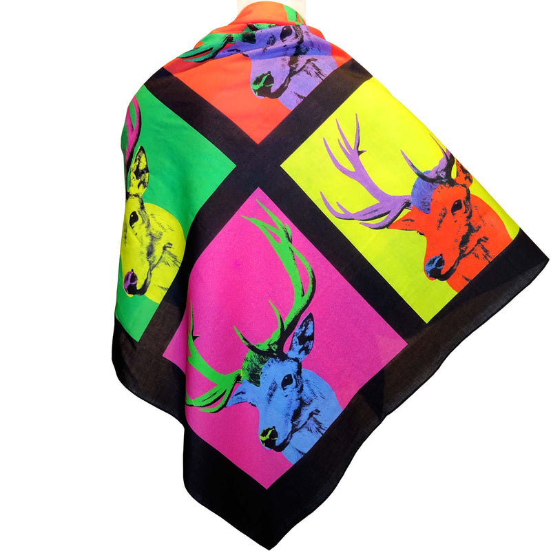 XXL-Tuch "Pop Art Hirsch"