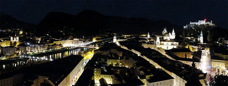 Modal-Schal "Salzburg bei Nacht"