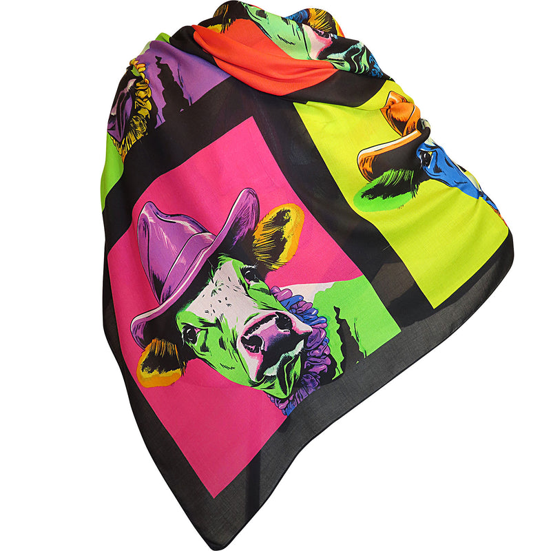 XXL-Tuch "Pop Art Kuh"