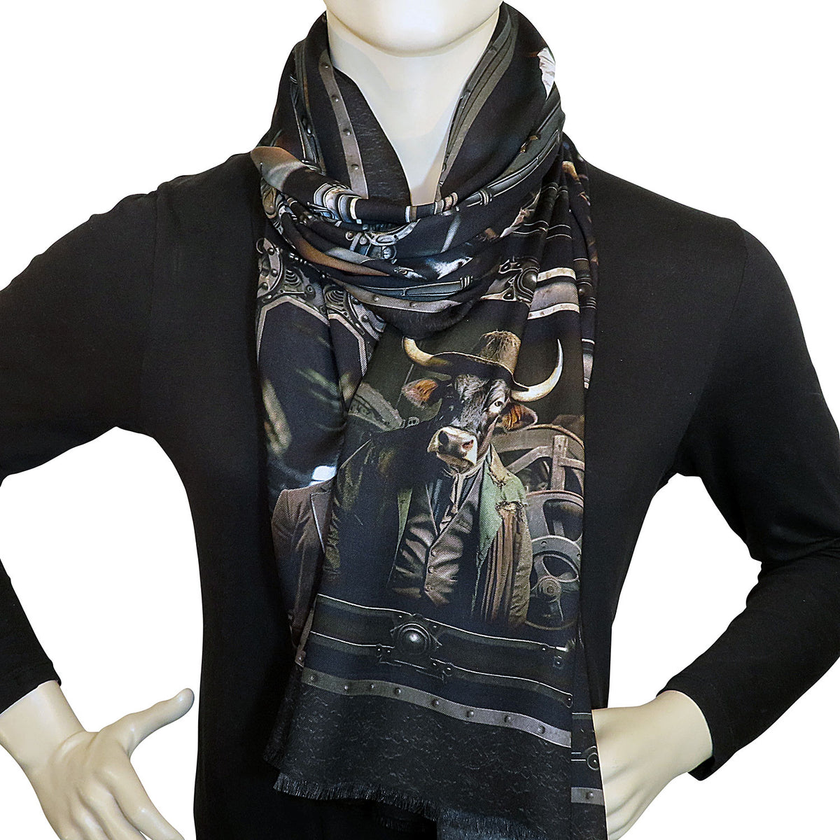 Unisex Modal-Schal "Bauernhof-Parade"