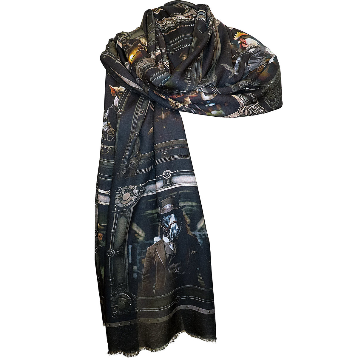 Unisex Modal-Schal "Bauernhof-Parade"