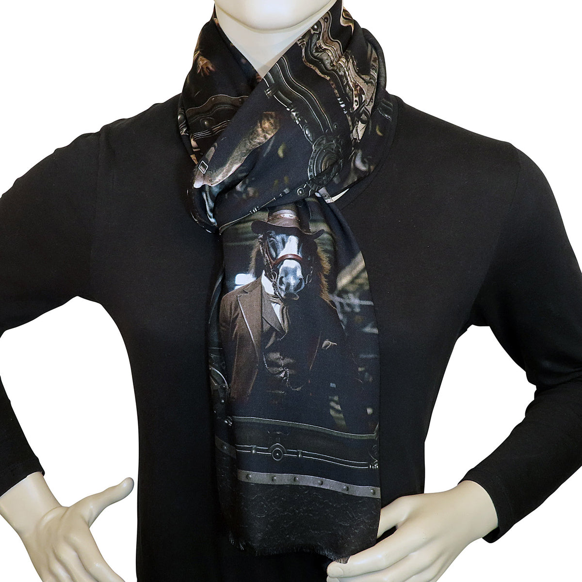 Unisex Modal-Schal "Bauernhof-Parade"