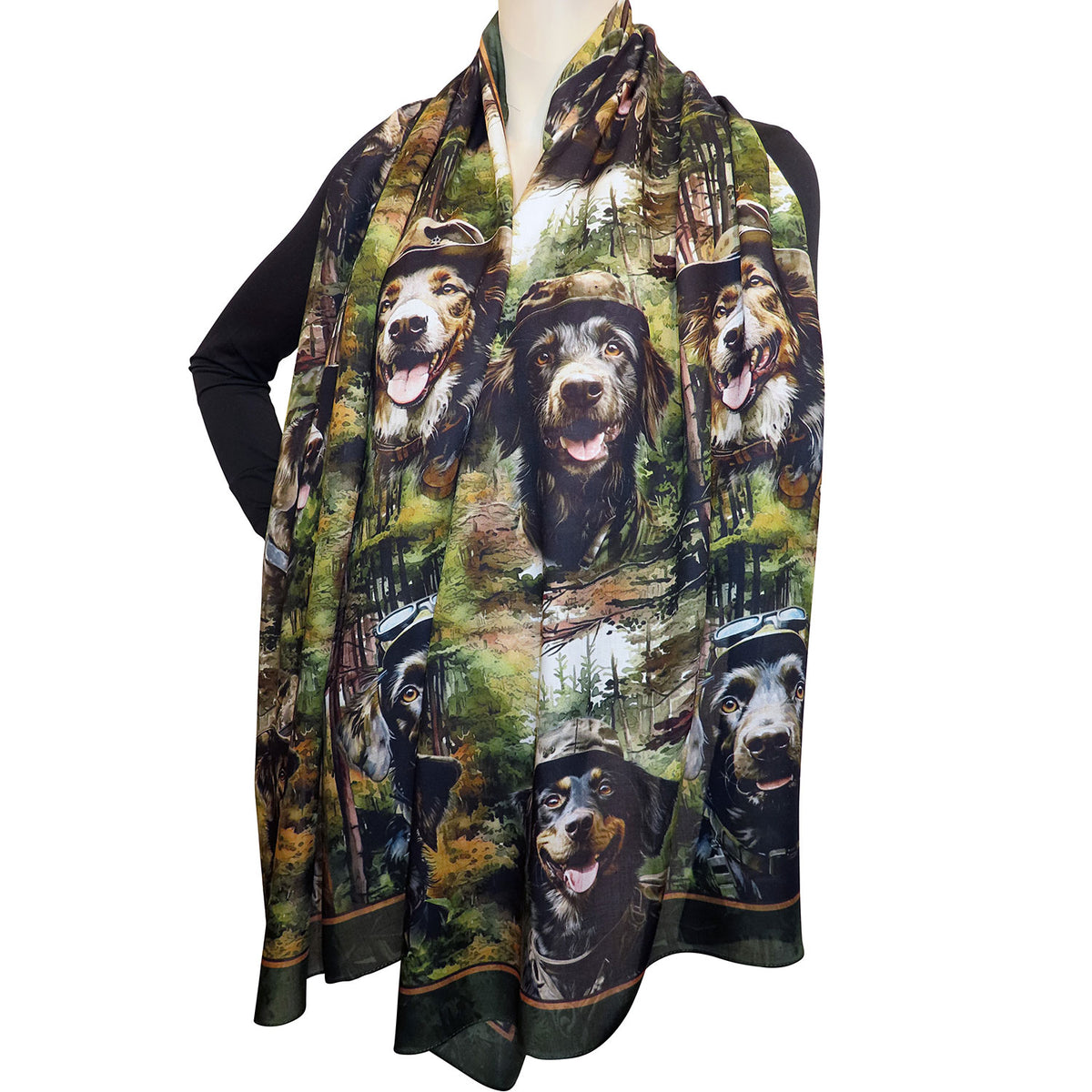 Unisex Modal-Schal "Hundehütchen"