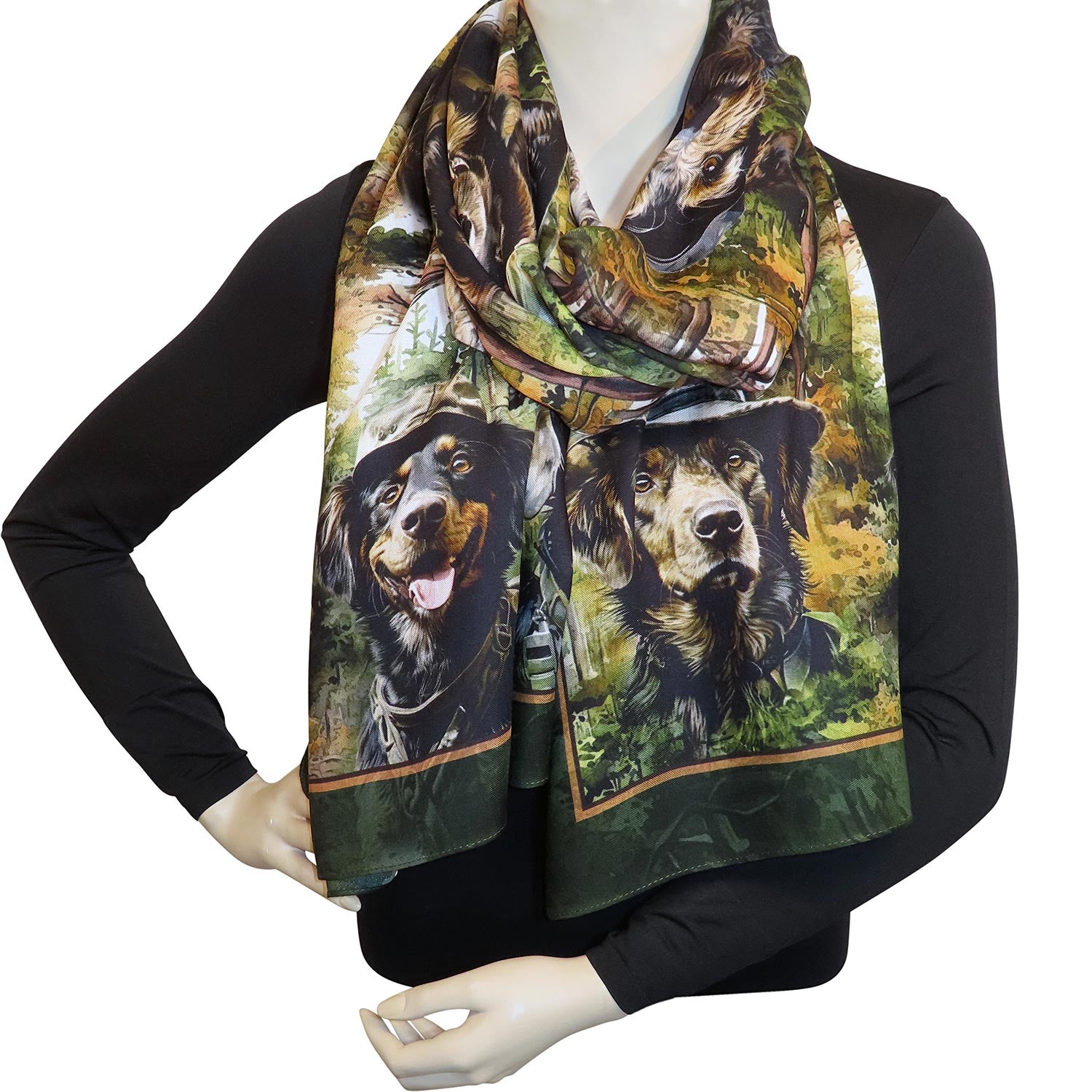 Unisex Modalschal Hundehütchen Freisteller