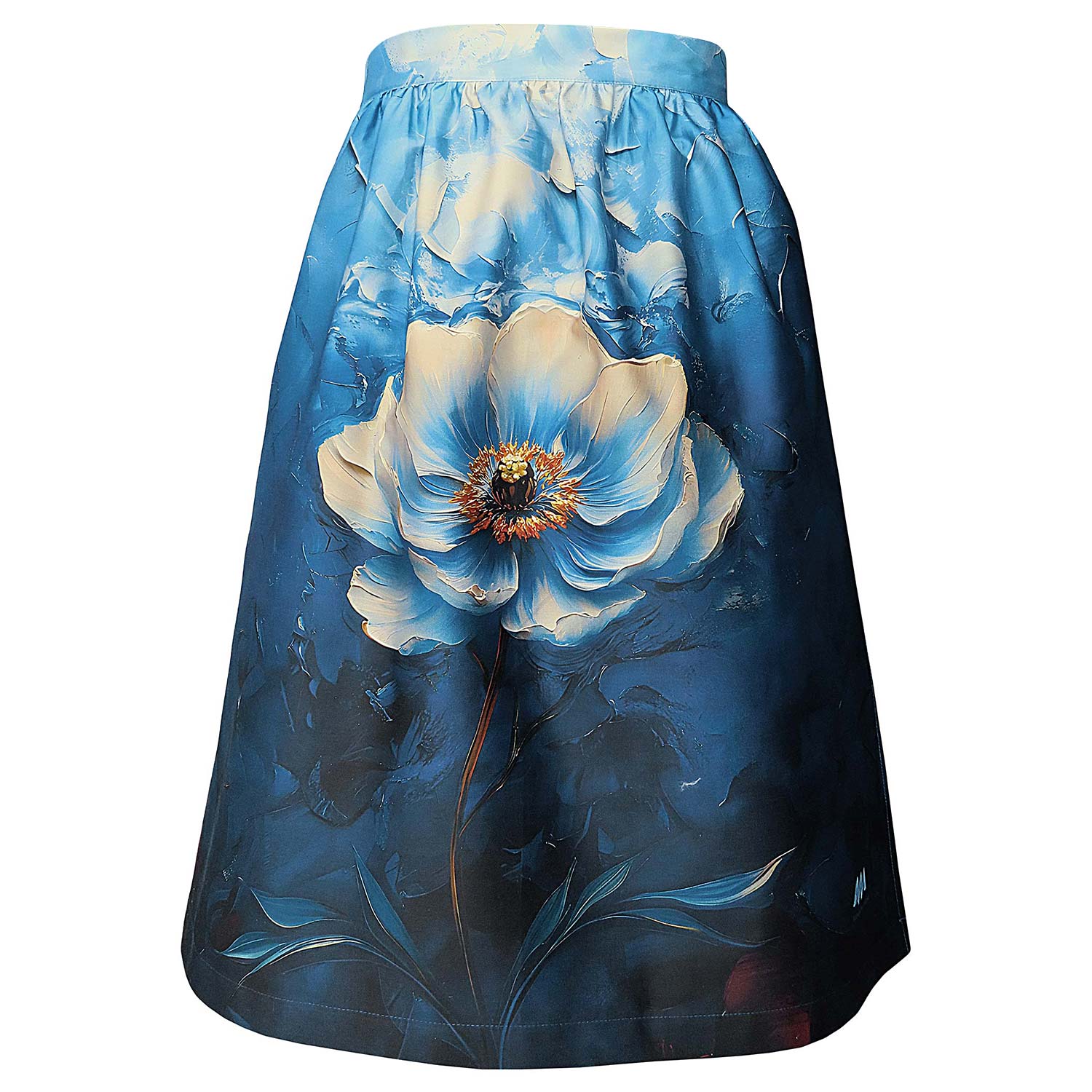 Dirndlschürze "Blütentraum in Blau"