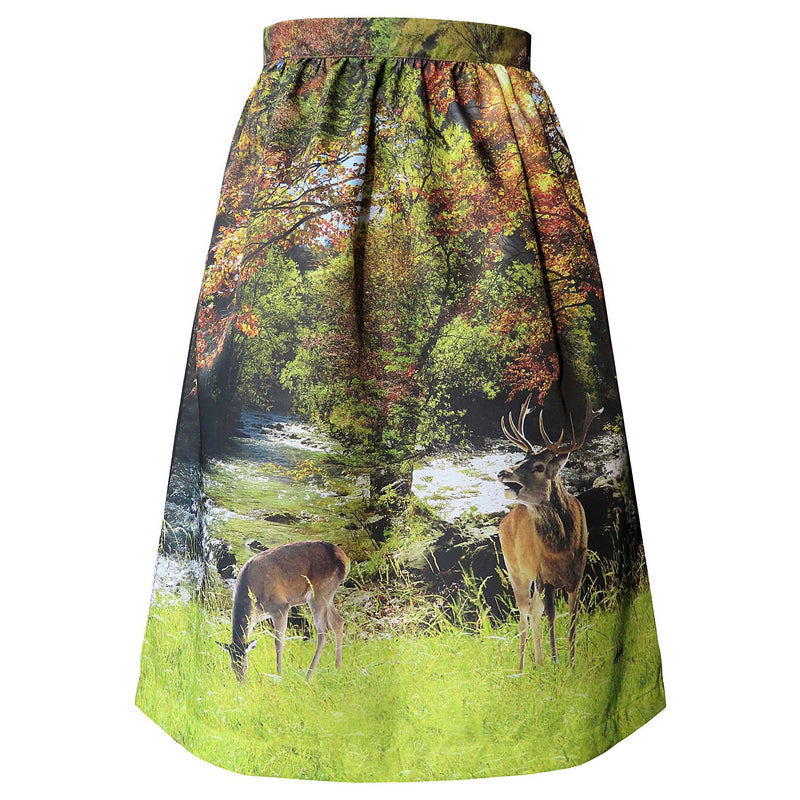 Dirndlschürze "Waldlichtung" bunt