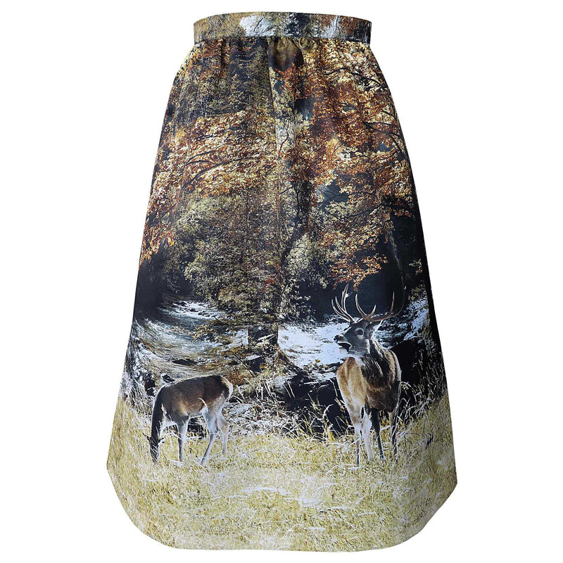 Dirndlschürze "Waldlichtung" beige