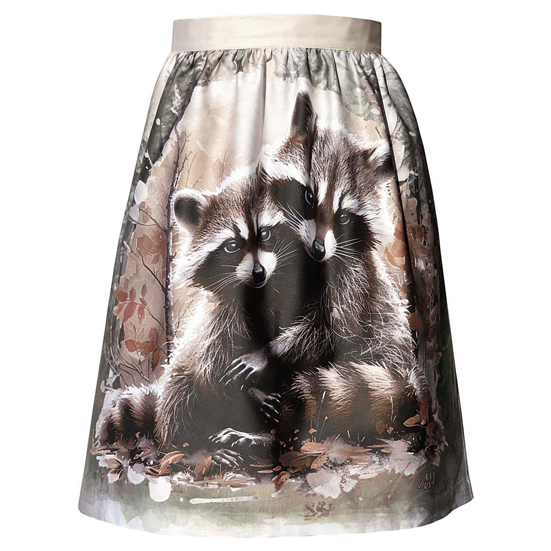 Dirndlschürze "Waschbär-Liebe"