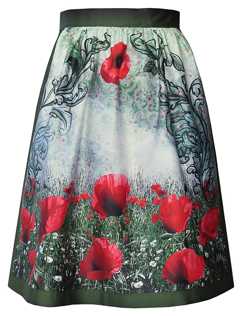 Dirndlschürze "Mohnblumen"