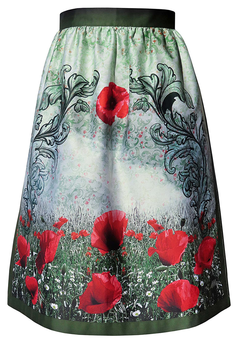 Dirndlschürze "Mohnblumen"