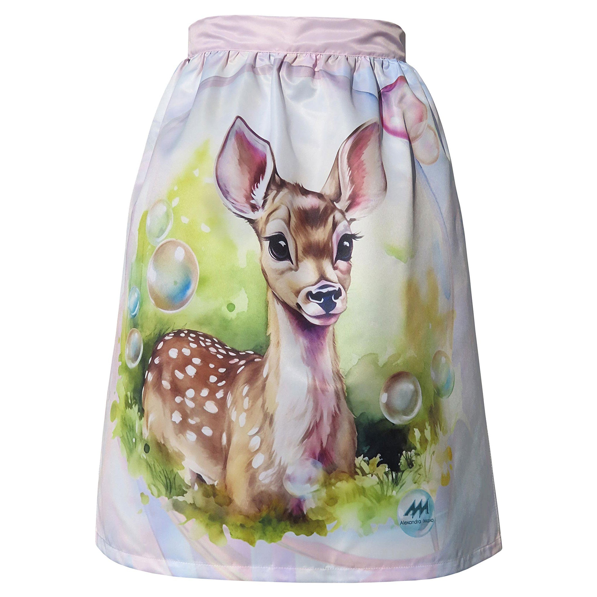 532-Dirndlschuerze-Mini-Rehkitz-Fantasie-Alexandra-Maxa-TD-D07532-20 Front Freisteller