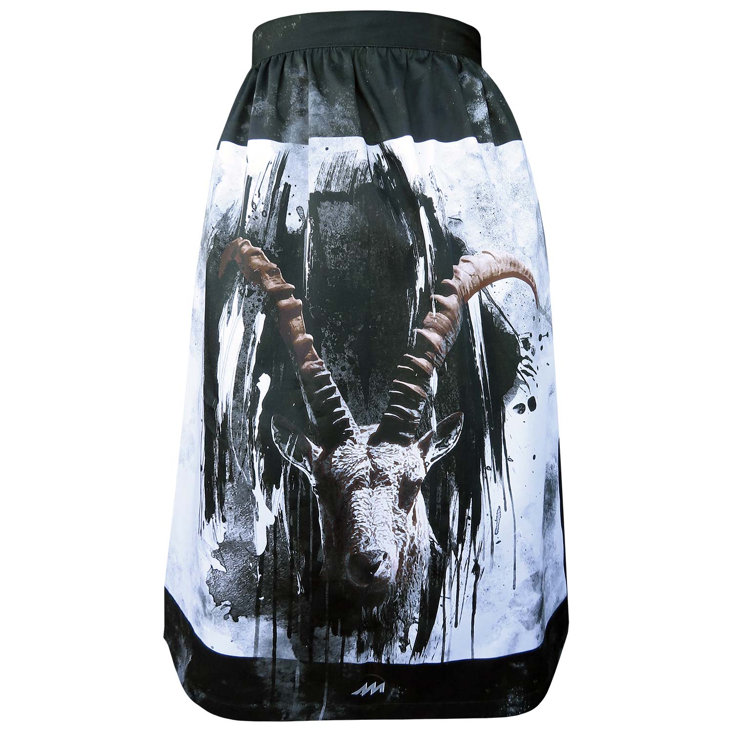 570 Dirndlschürze Steinbock Rock Freisteller Midi 77cm Front Design Alexandra Maxa