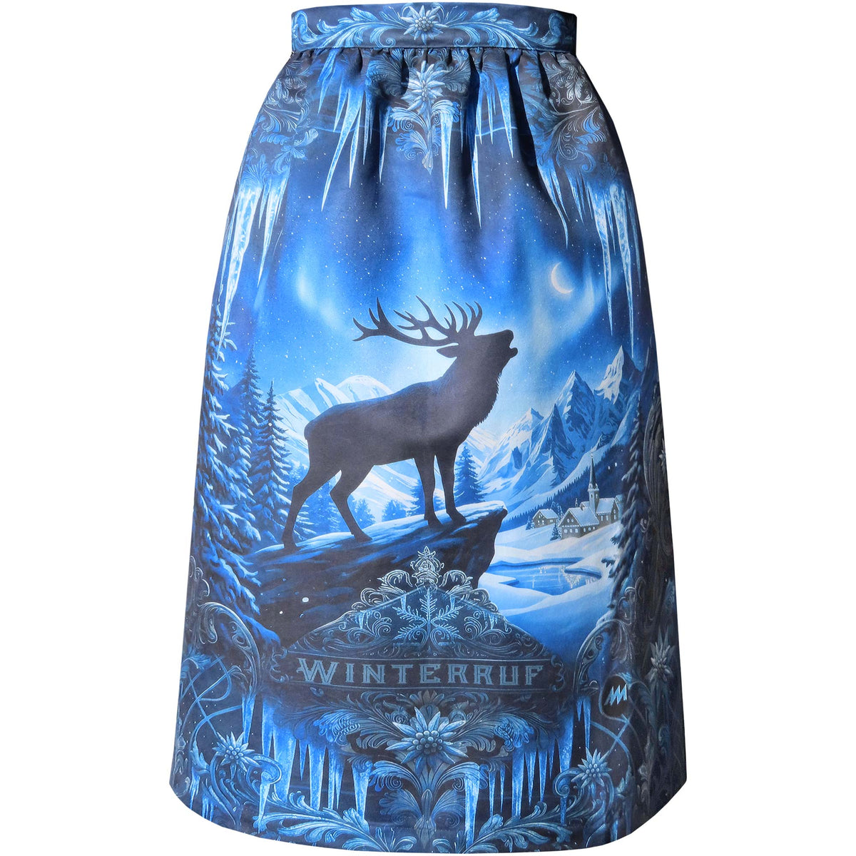 Alexandra_Maxa_Dirndlschuerze_Winterruf_77cm_Front_Freisteller