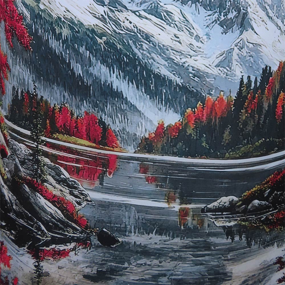 Dirndlschürze "Herbstwald am Bergsee"