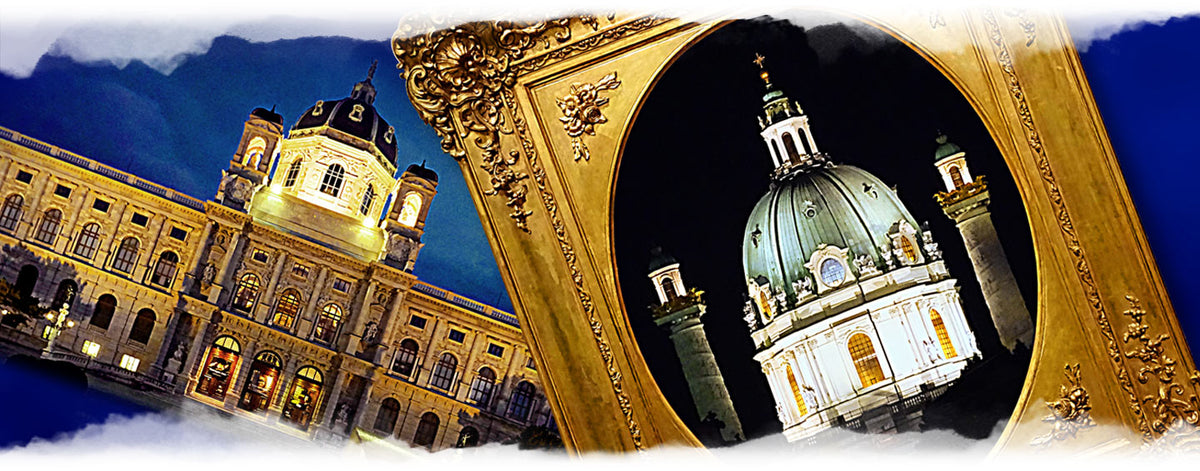Satin-Schal "Glanzvolles Wien"