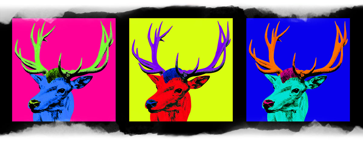 Dirndlschürze "Pop Art Hirsch"