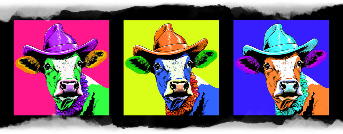 XXL-Tuch "Pop Art Kuh"