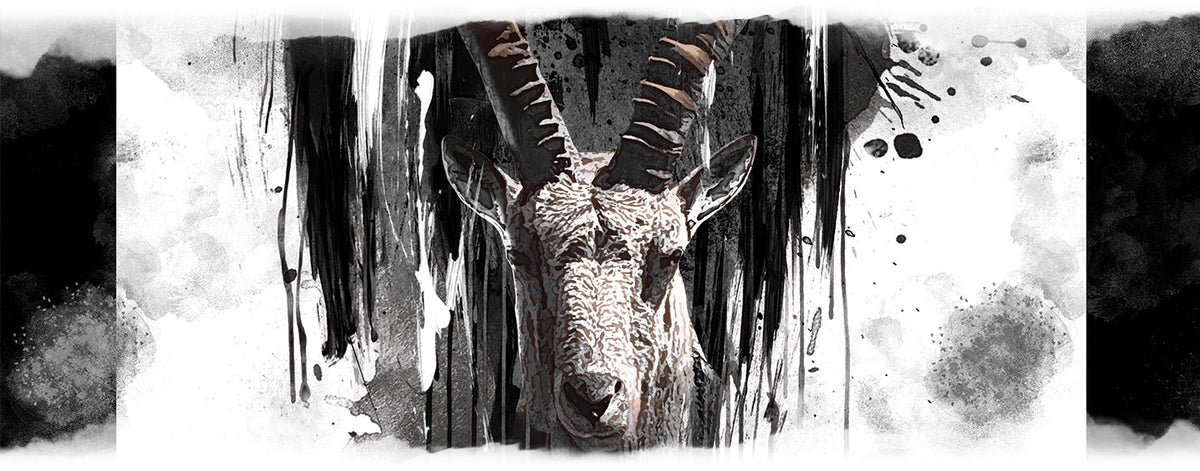 Dirndlschürze "Steinbock-Rock"